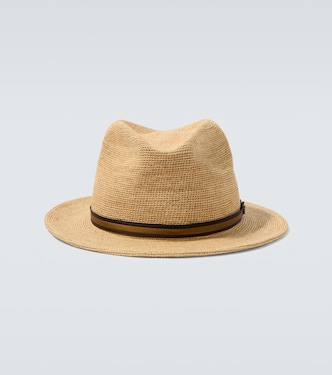Argentina crochet straw fedora | Borsalino