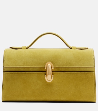 Symmetry Pochette Mini suede top-handle bag | Savette