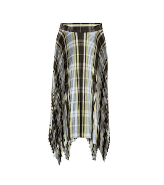 Falda midi de seda plisada | Tory Burch