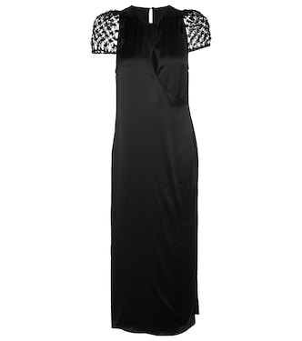 Audun silk satin midi dress | Safiyaa