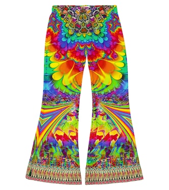Printed high-rise flared leggings | Camilla Kids