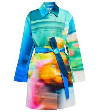 Soprabito in misto cotone con stampa | Dries Van Noten