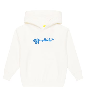 Sweat-shirt à capuche en coton à logo | Off-White Kids