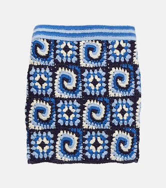 Minigonna Brazing in crochet di cotone | Staud