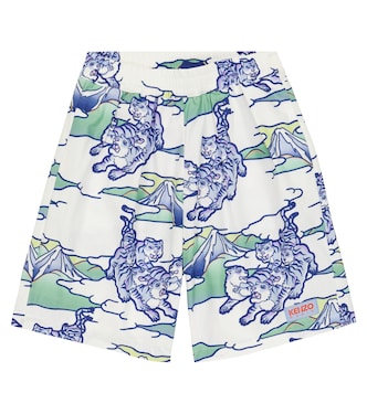 Bermuda en coton à logo | Kenzo Kids