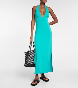 Halter-neck jersey maxi dress | Max Mara