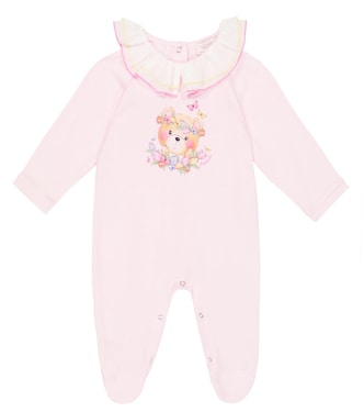 Baby - Tutina in cotone con stampa | Monnalisa