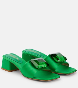 Sandali Jaipur Slide in raso | Gianvito Rossi