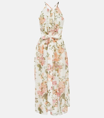 Vestido midi Zinnia de algodón y seda | Erdem