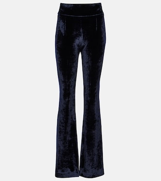 Pantaloni regular in velluto a vita alta | Galvan
