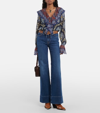 Western Modern Dojo high-rise flared jeans  | 7 For All Mankind