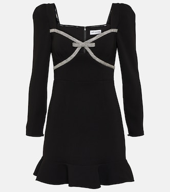 Bow-detail embellished minidress | Self-Portrait