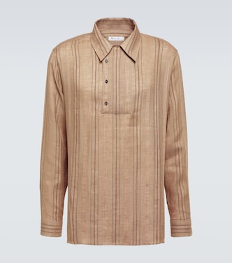 Camicia Shinano in lino a righe | Loro Piana