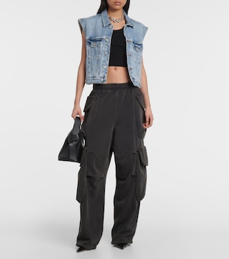 Ribbed-knit crop top  | Agolde