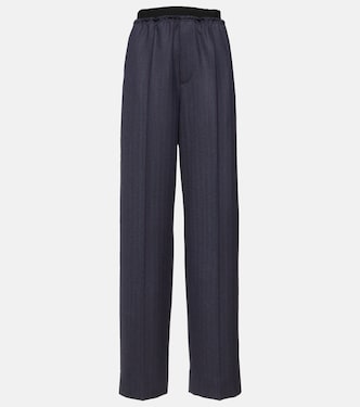 Gerade High-Rise-Hose aus Wolle | Bottega Veneta