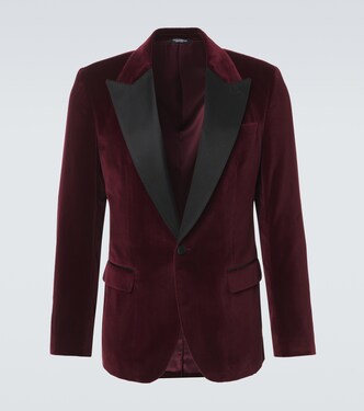 Smokingjacke aus Samt | Dolce&Gabbana