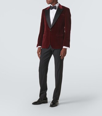 Veste de smoking en velours de coton mélangé | Dolce&Gabbana