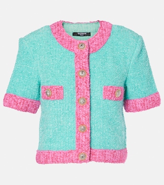 Cropped knit cardigan | Balmain