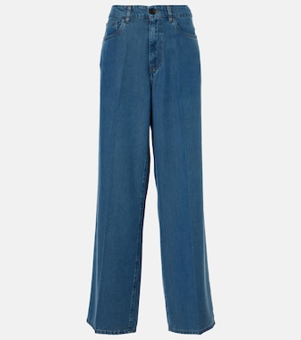 Mid-Rise Wide-Leg Jeans | Miu Miu