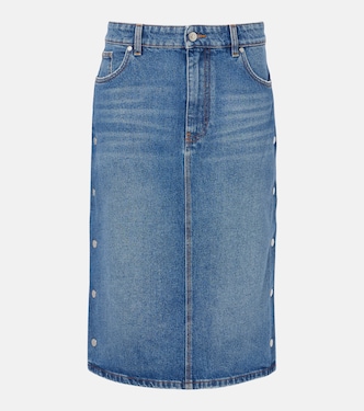 Gonna a tubino di jeans a vita media | Stella McCartney