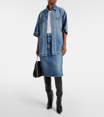 Gonna a tubino di jeans a vita media | Stella McCartney