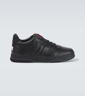 Sneakers Gucci Re-Web in pelle | Gucci