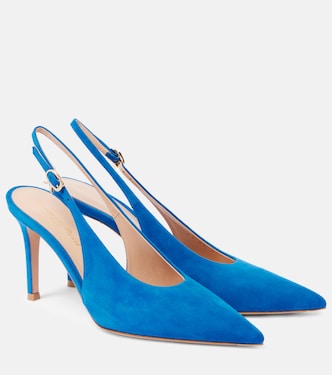 Slingback-Pumps Robbie aus Veloursleder | Gianvito Rossi