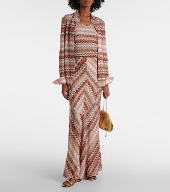 Gonna lunga in lamé a zig-zag | Missoni