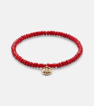 Bracelet en or 14 ct, perles et diamant | Sydney Evan