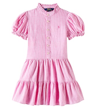 Kleid aus Leinen und Baumwolle | Polo Ralph Lauren Kids