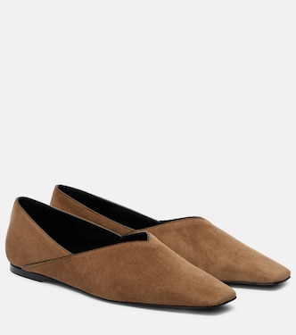Ballerinas aus Veloursleder | Toteme
