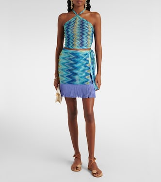 Zig Zag fringed wrap skirt | Missoni