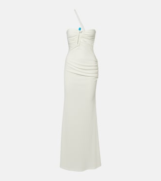  Crystal Pin Cutaway embellished maxi dress  | Christopher Esber