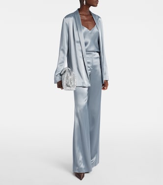 Julianne satin blazer | Galvan