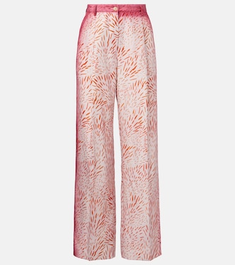 Printed silk wide-leg pants | Dries Van Noten