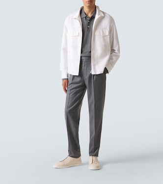 Cotton and silk polo shirt | Zegna