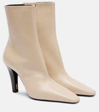 Jill 95 leather ankle boots | Saint Laurent