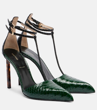 Snake-effect leather pumps | Tom Ford