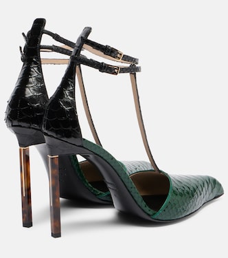 Snake-effect leather pumps | Tom Ford