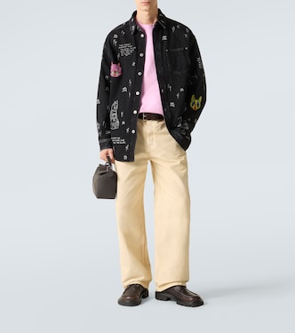 x Louis Wain embroidered cotton jersey T-shirt | Loewe