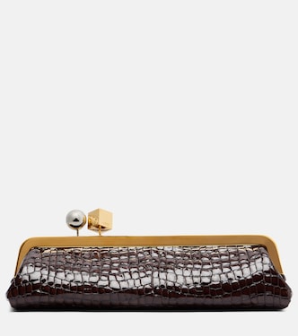 Salon croc-effect leather shoulder bag | Jacquemus