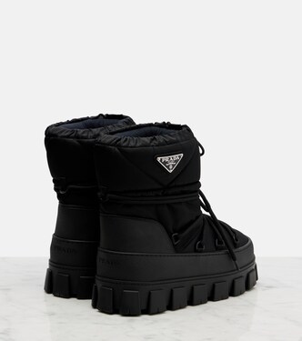 Re-Nylon gabardine snow boots | Prada