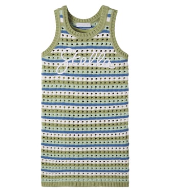Embroidered crochet cotton dress | Stella McCartney Kids