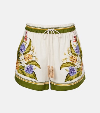 Bedruckte Shorts aus einem Leinengemisch | Farm Rio