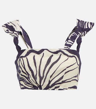 Cropped-Top Into Nature aus Baumwolle | Johanna Ortiz