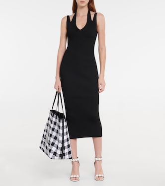 Abito midi in maglia a coste | Alaïa