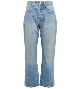 Jeans cropped de tiro alto | Victoria Beckham