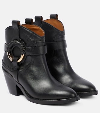 Hana leather cowboy boots | See By Chloé