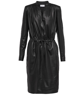 Leather minidress | Yves Salomon