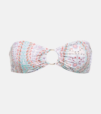 Top bikini a fascia Tortola con stampa | Melissa Odabash